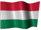 Medium animated Hungarian flag graphic for a white background